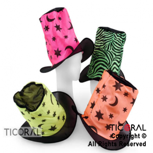 SOMBRERO GALERA FANTASIA FLUO COLORES SURTIDOS x 1